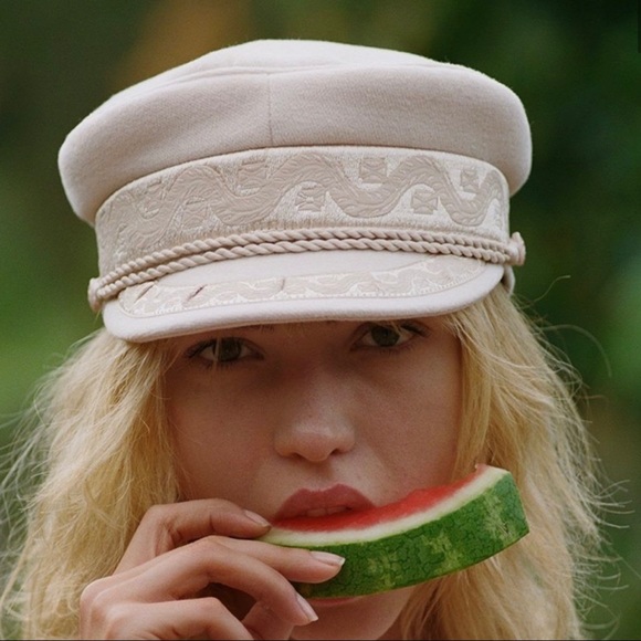 Lack of Color Riviera Newsboy Cap Cream Hat - Picture 2 of 8